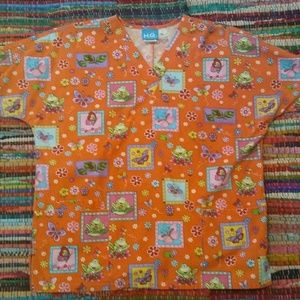 Ladie's Scrub Top.