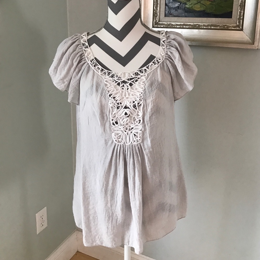 BCBG Grey top