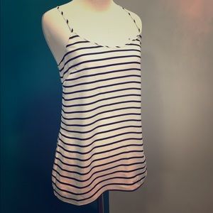 J Crew Striped Spaghetti Top Like New size 0