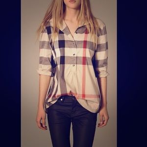 Authentic Women's Burberry Button-Down Shirt