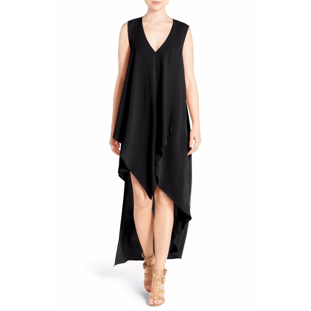 ADELYN RAE Ruffle High Low Dress