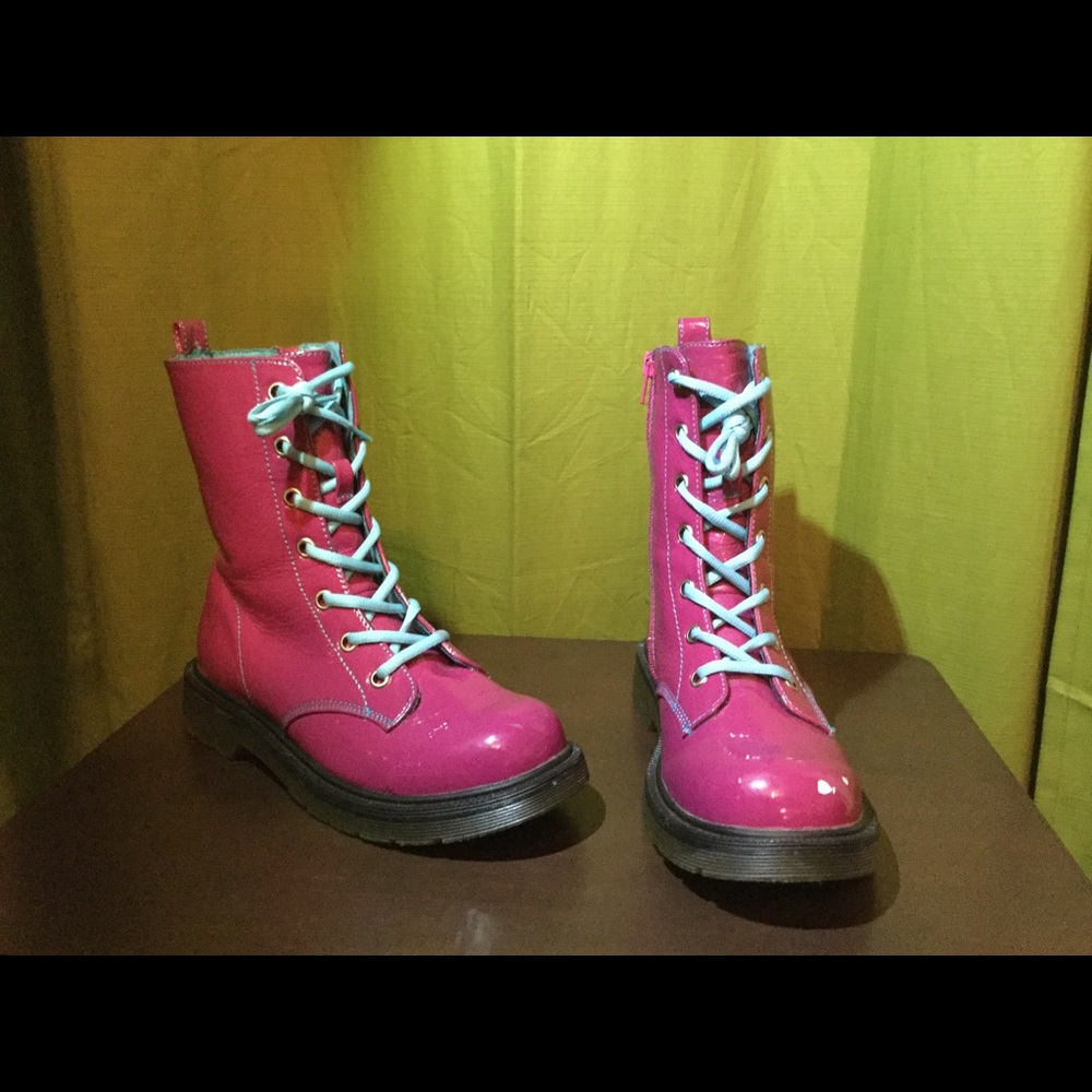 Volatile Kids Magnetic Lace-Up Boot Magenta