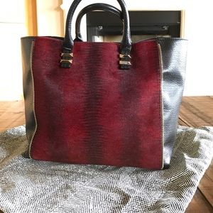 Rebecca Minkoff leather satchel tote black Rebecca Minkoff leather satchel tote black