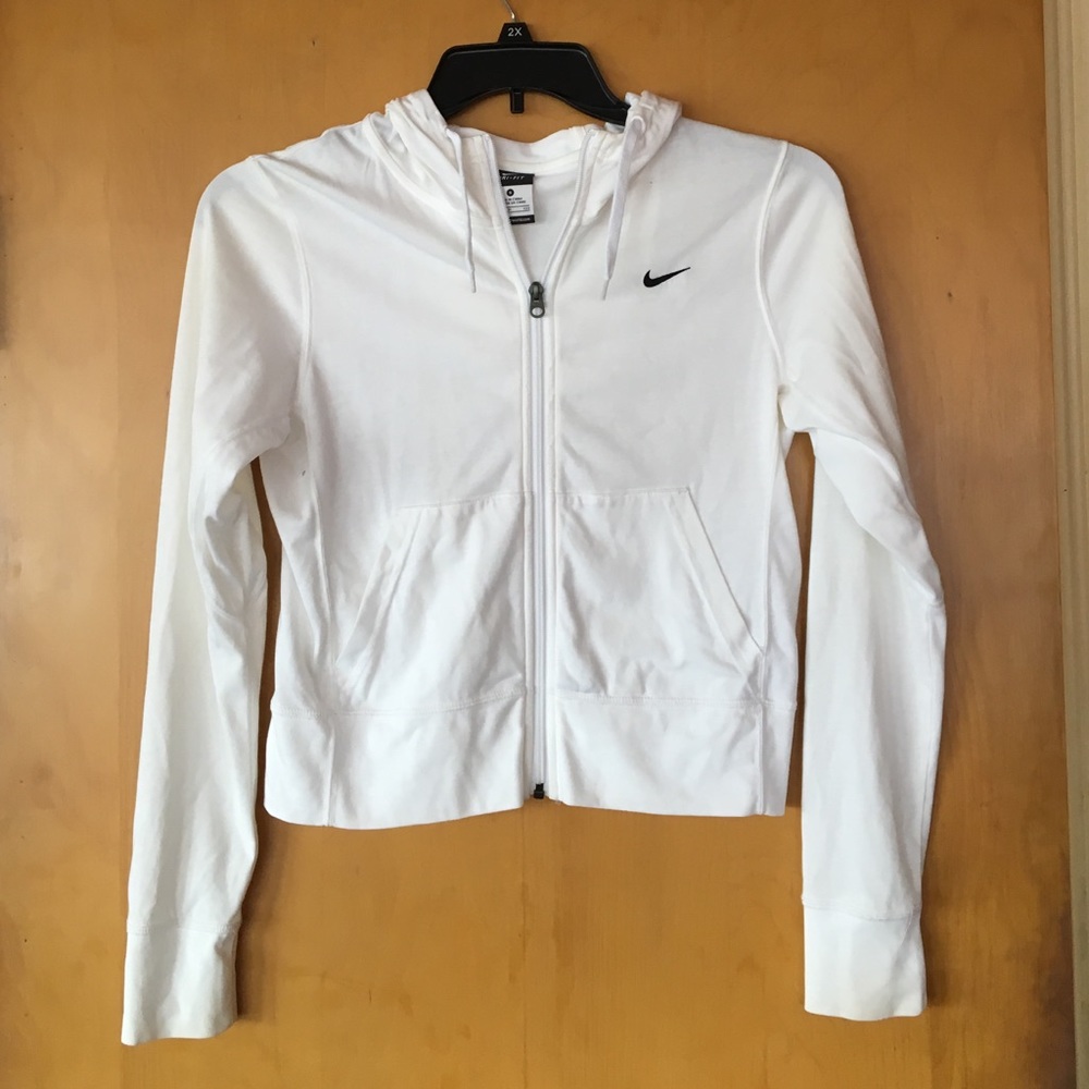 White Nike Zip-up
