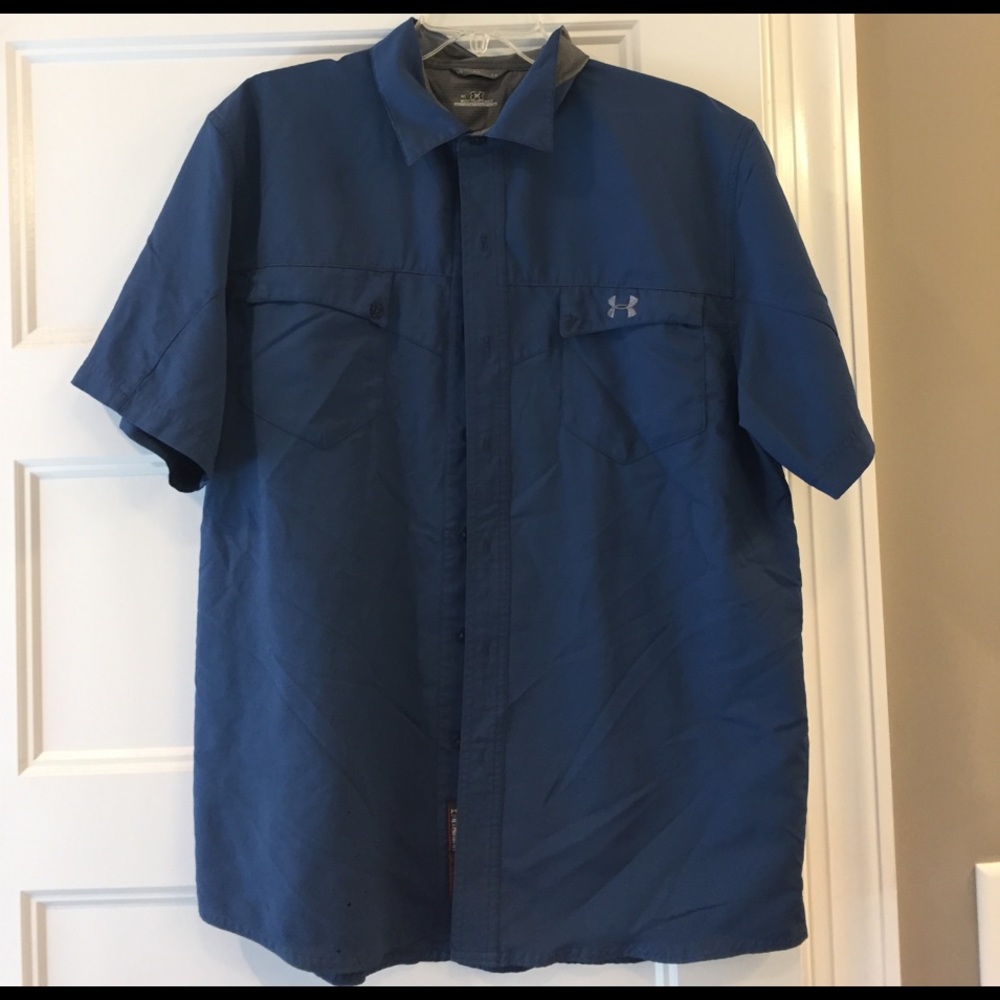 Men's sweat-wicking button down