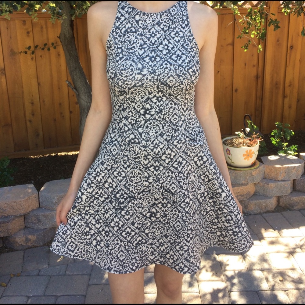 Abercrombie floral flare dress