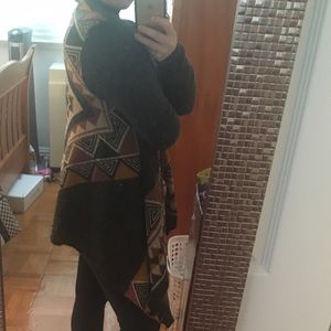 Boho Tribal printed sleeved shawl