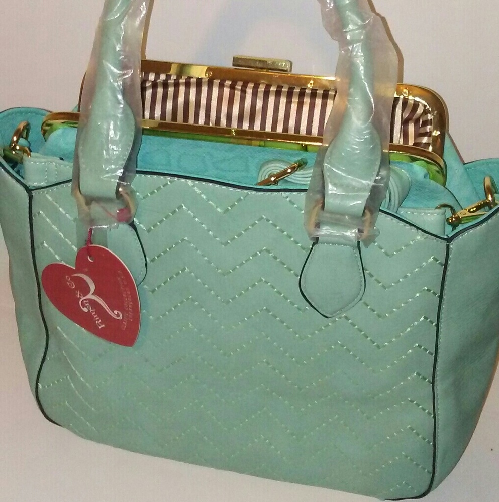 Womens Mint Green Dream Shoulder Purse