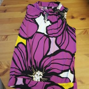 Donating: Worthington sleeveless floral top