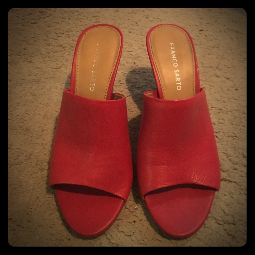 Franco Sarto Red Wedges