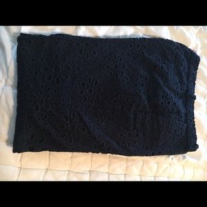 J Crew cafe Capri eyelet pants