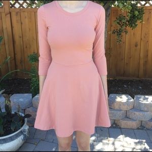 Pastel pink mini dress