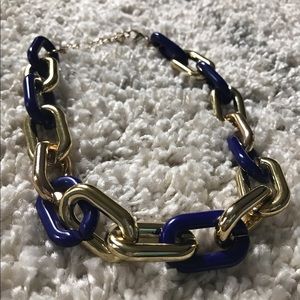 Navy & Gold Chain Necklace