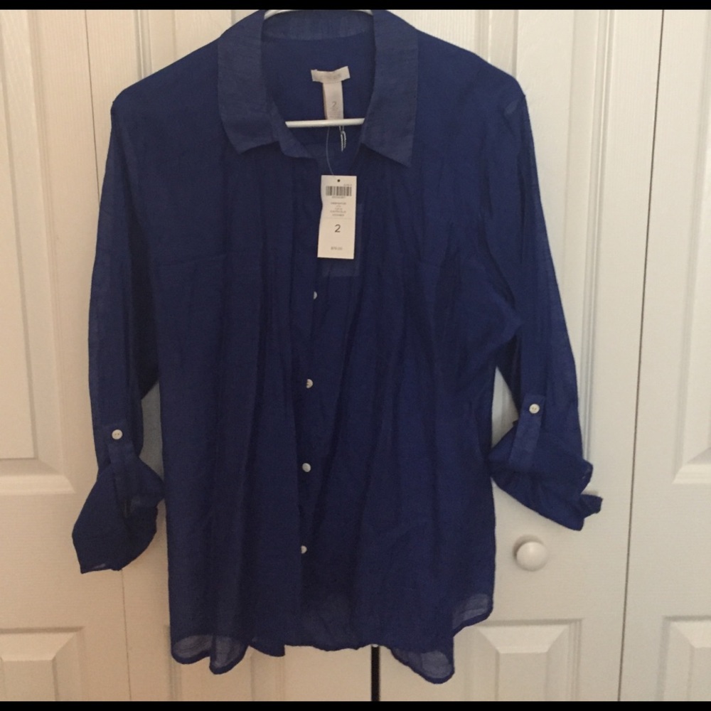 Electric blue top