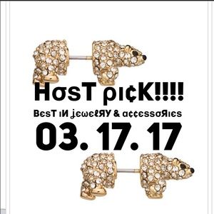 Kate Spade ♠️ Cold Comforts Polar Bear Studs 12KT