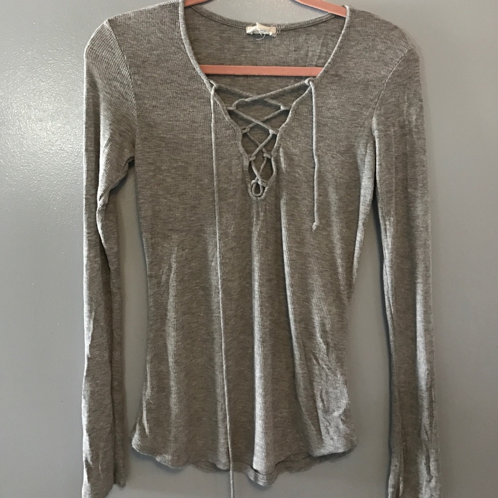 Lace up top