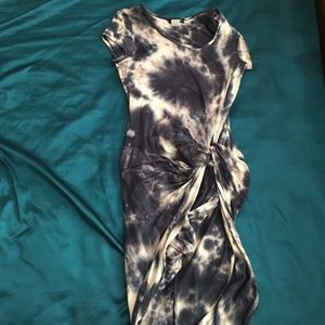 High low tie dye dress