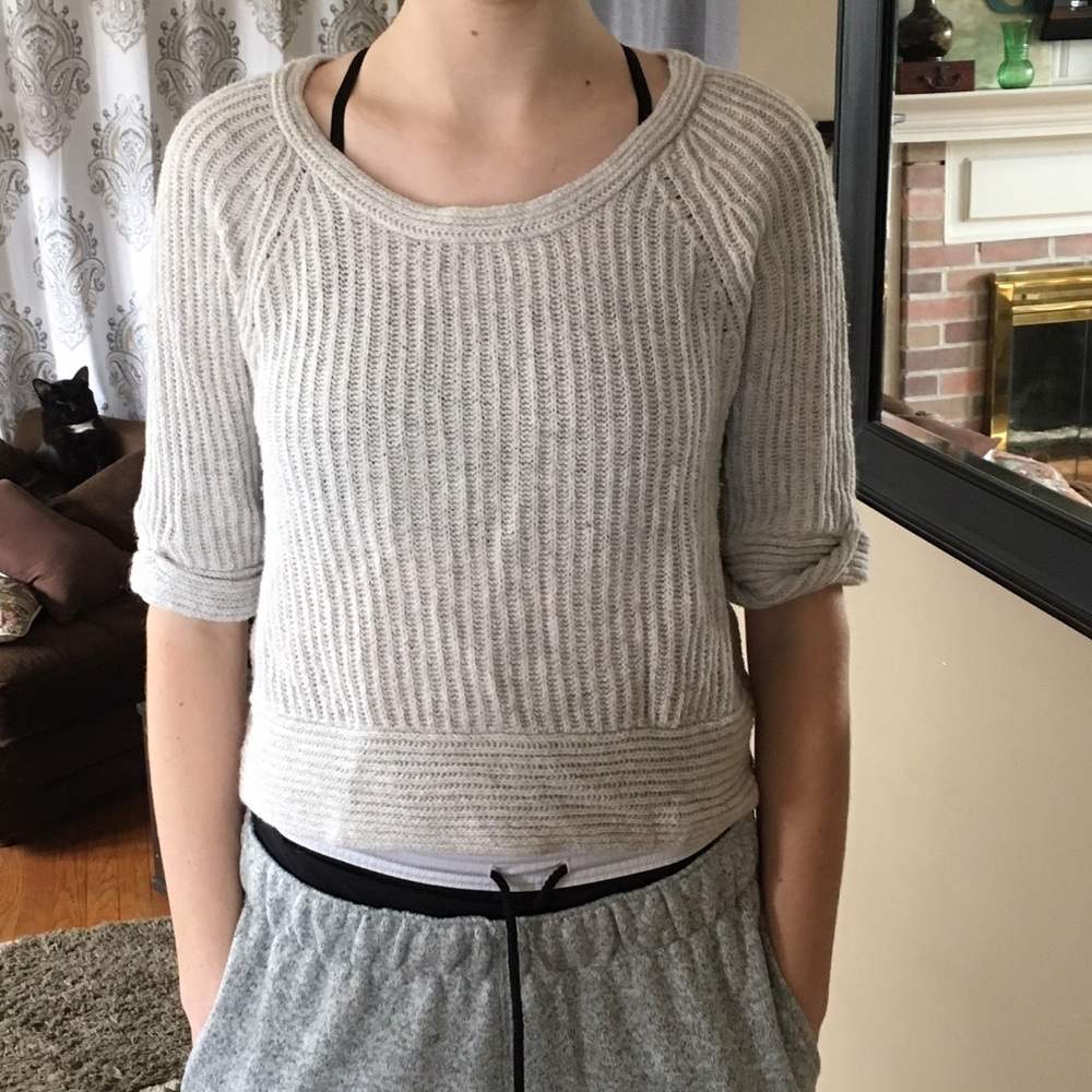cream sweater
