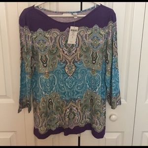 Print blouse