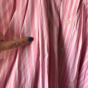 Jones New York Dresses - Jones New York Pink Pinstripe Shirt Dress Jones New York Dresses - Jones New York Pink Pinstripe Shirt Dress