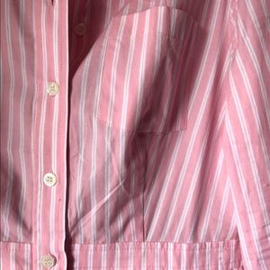 Jones New York Dresses - Jones New York Pink Pinstripe Shirt Dress Jones New York Dresses - Jones New York Pink Pinstripe Shirt Dress