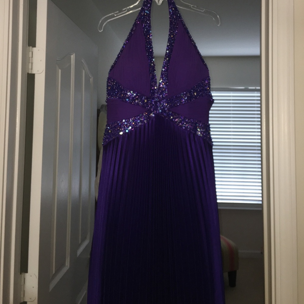 Purple Long Prom Dress