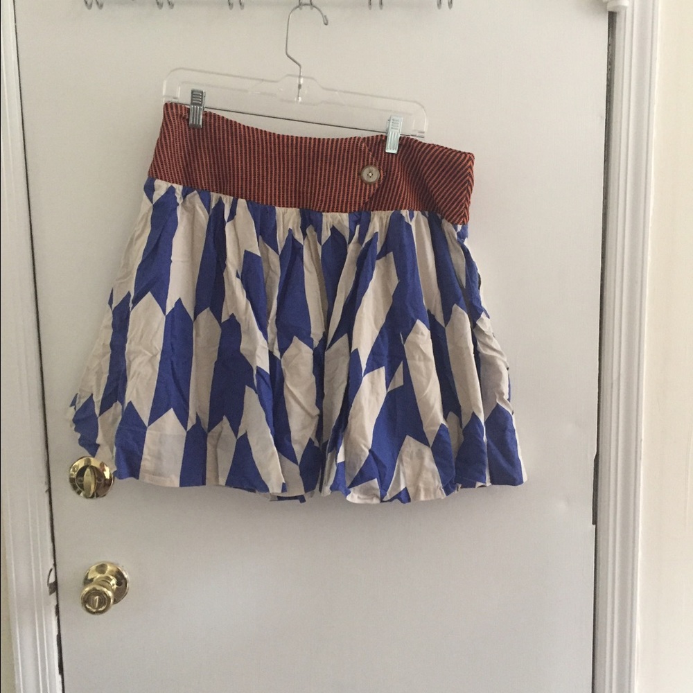 Anthropologie Patterned Skirt Size L