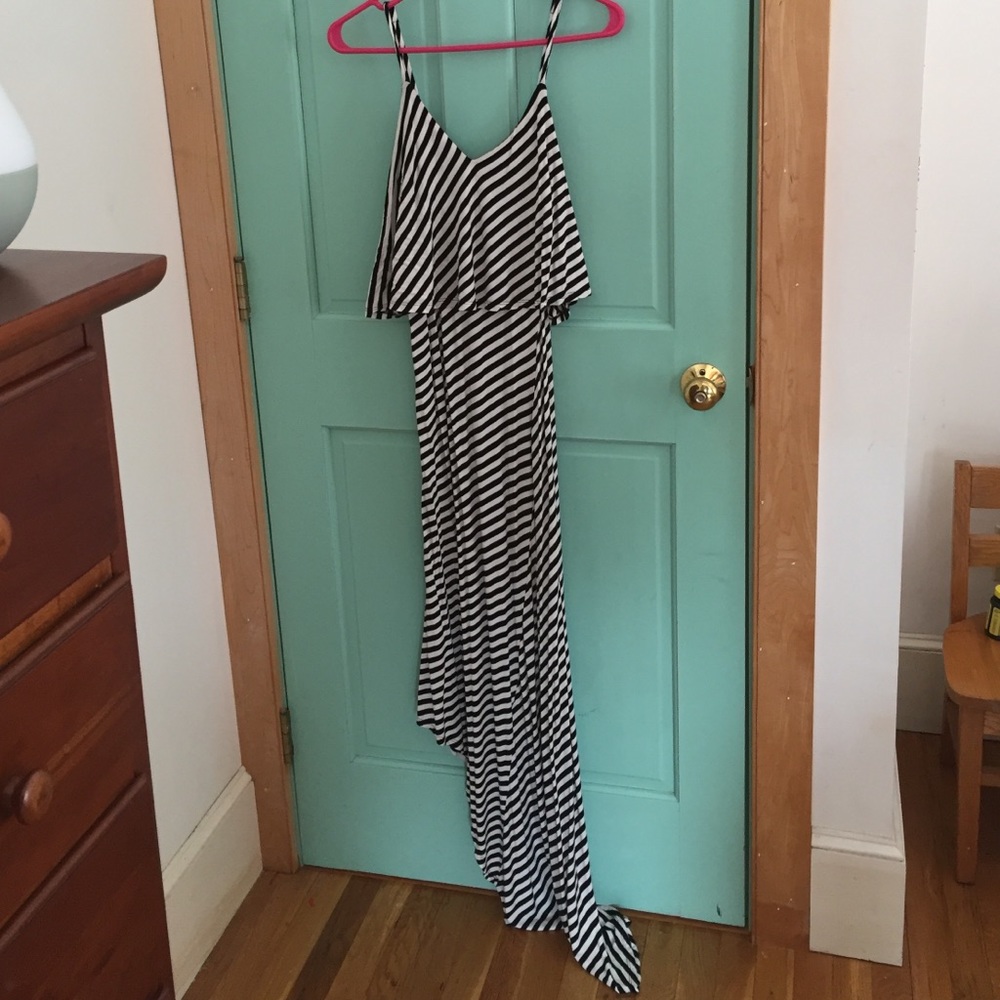 Target striped maxi dress