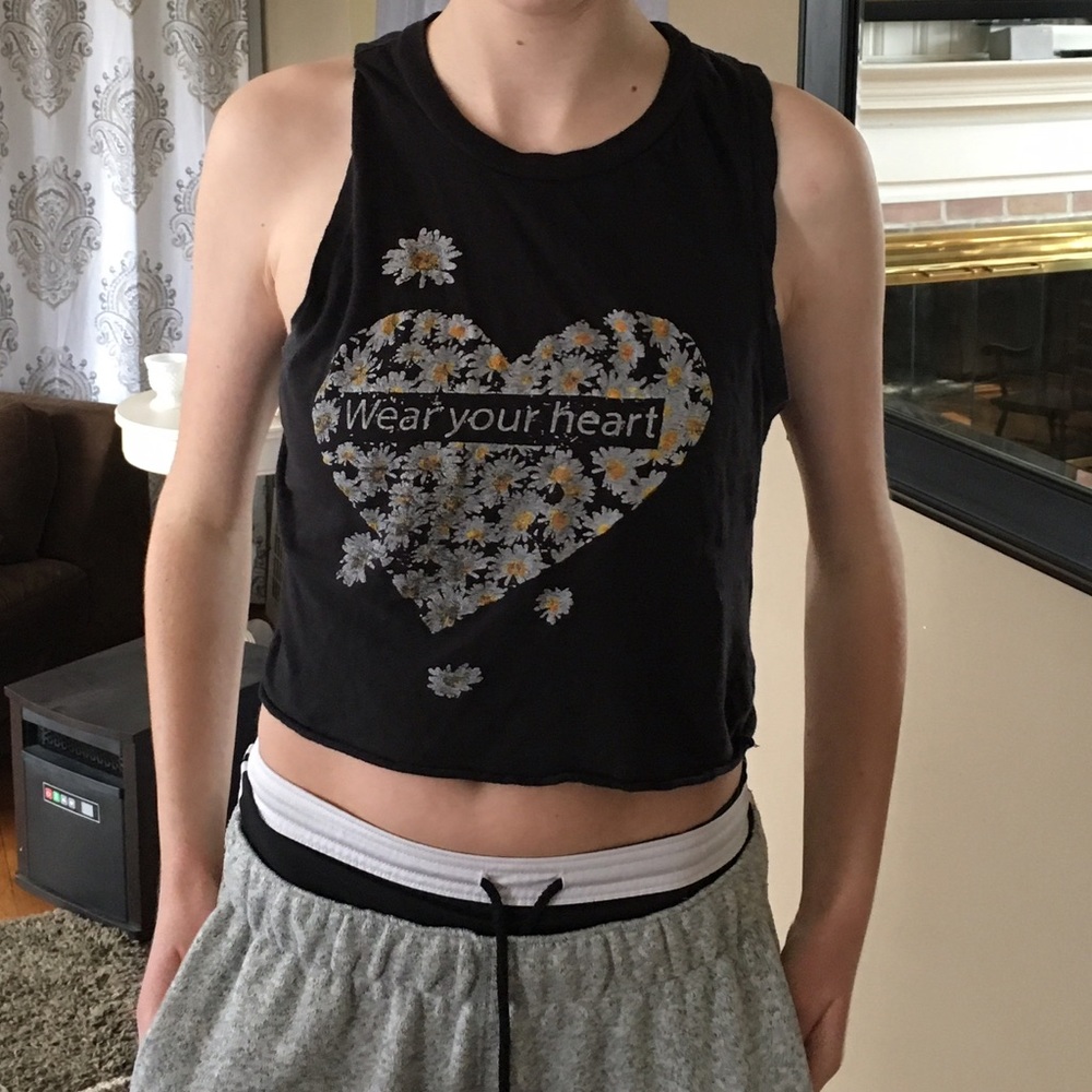 Black Graphic Muscle Tank