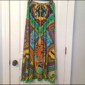 Aztec flying tomato skirt