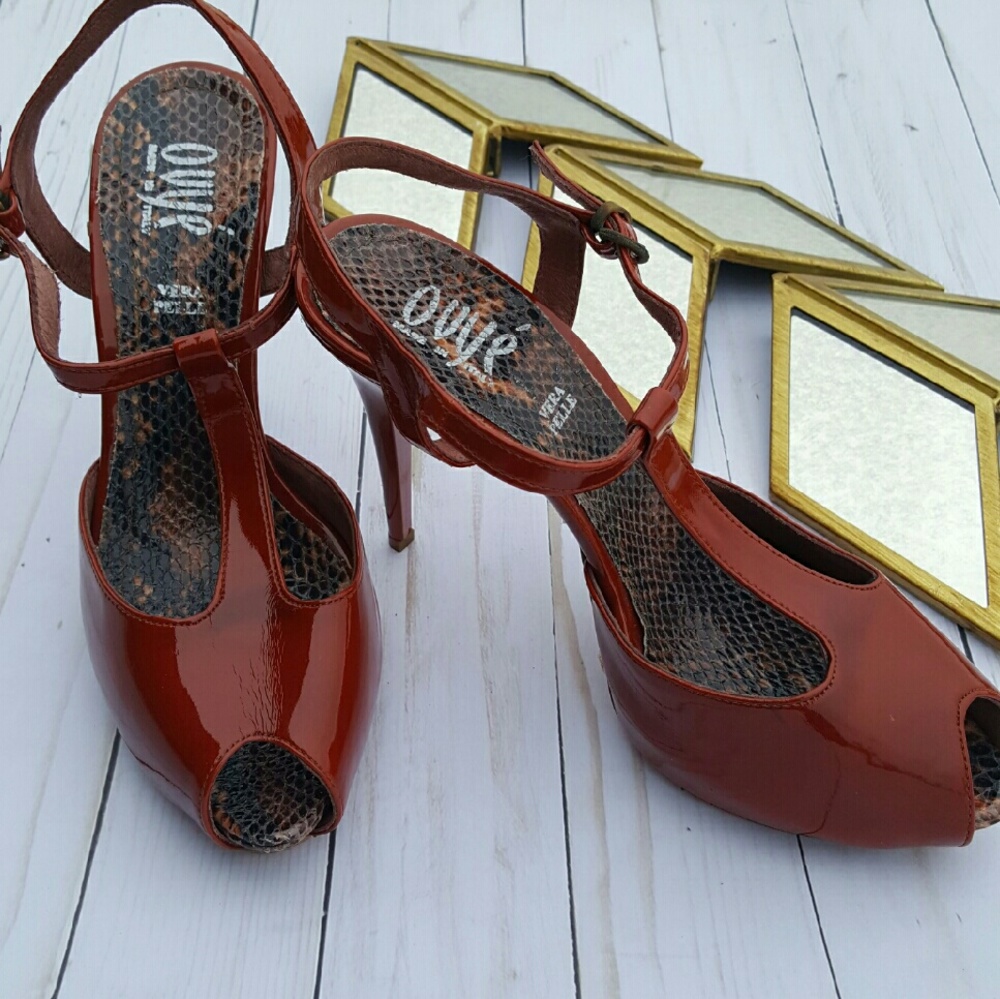 Vera Pelle Italian Patent Leather Stilettos