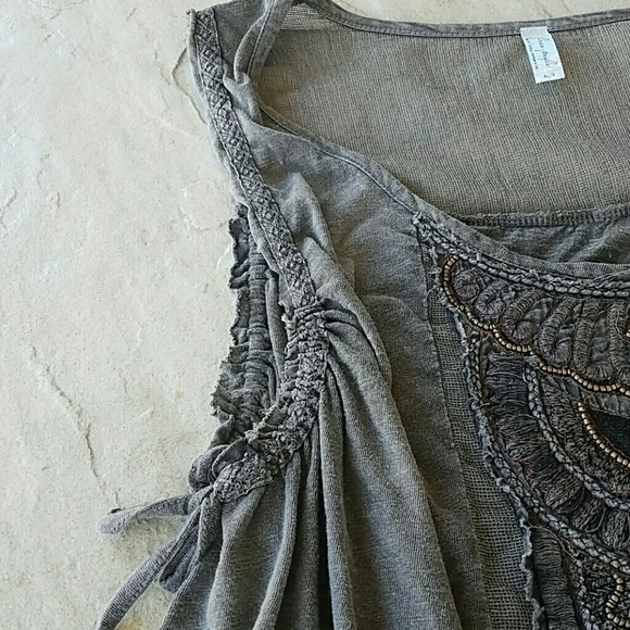 Free People Gray Tank Top - Picture 3 of 4