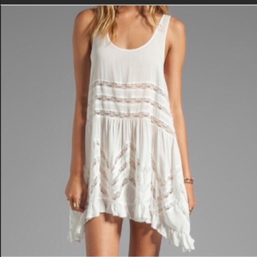Free people voice and lace trapeze slip - Picture 1 of 9