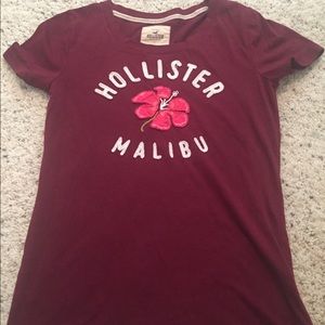 Burgundy hollister shirt. Size large