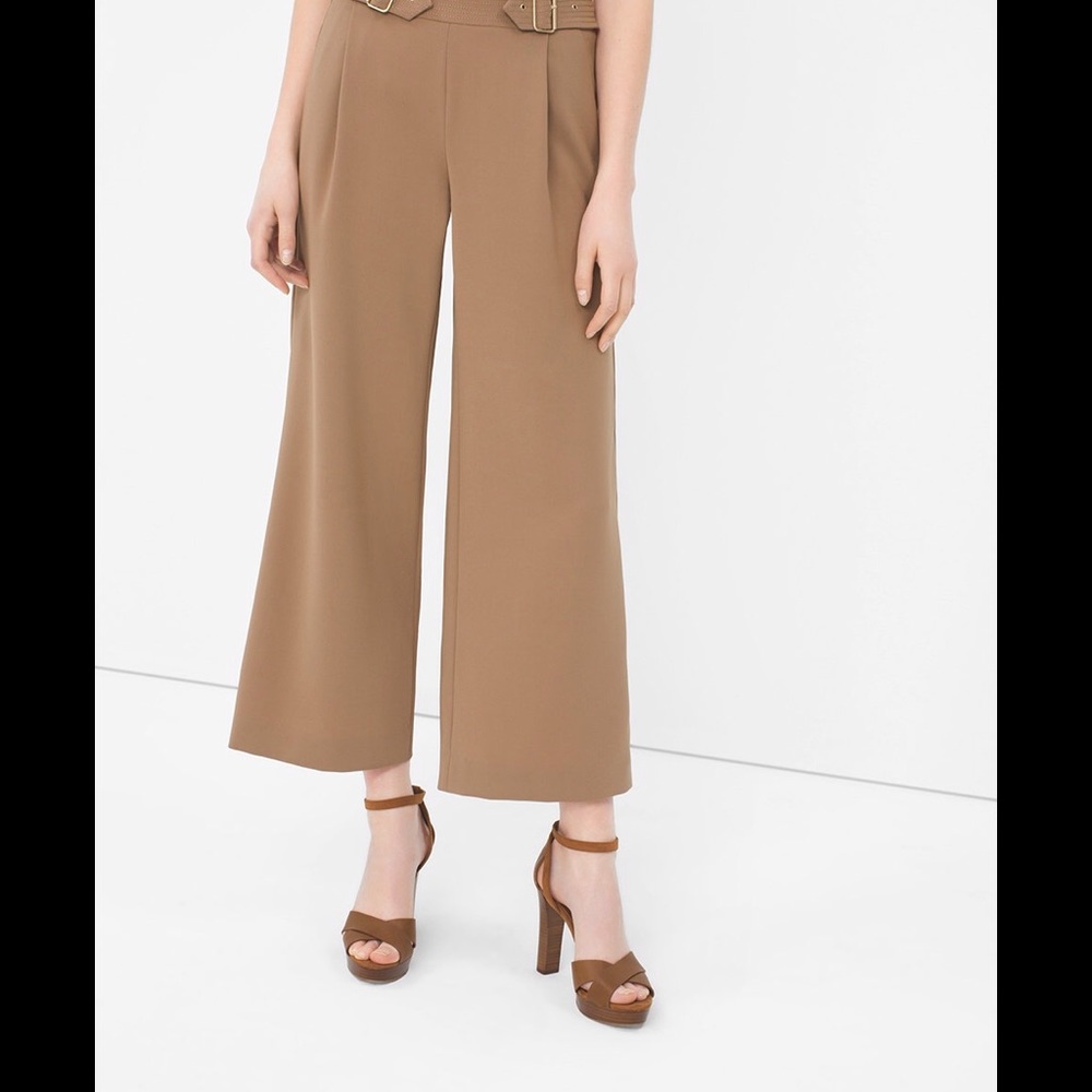 WHBM wide-legged cropped pants - NWT!  