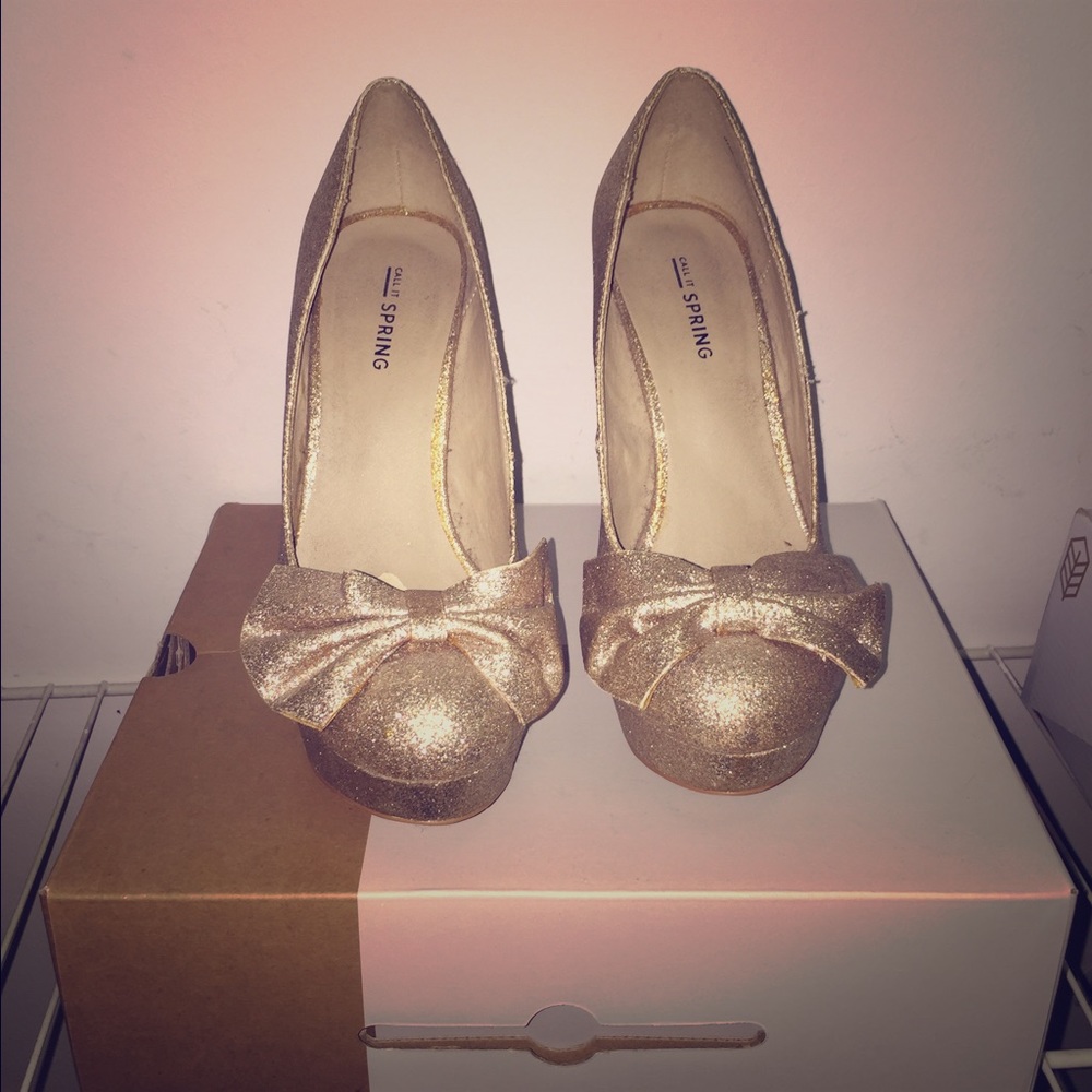 Call It Spring -Gold Heels