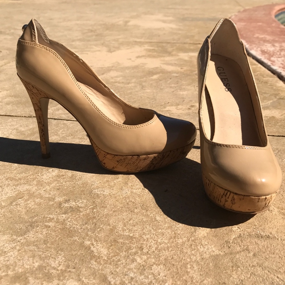 Nude Guess heels