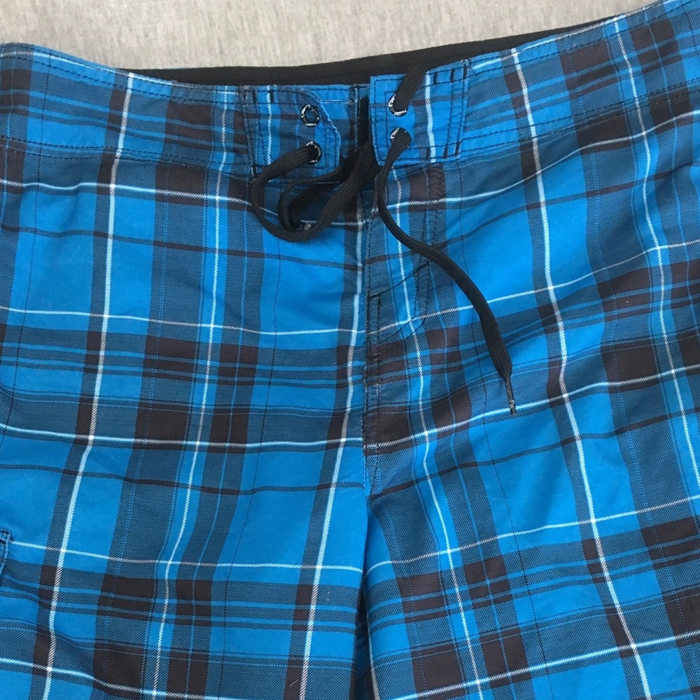 O'Neil bathing suit -- gorgeous plaid blues !