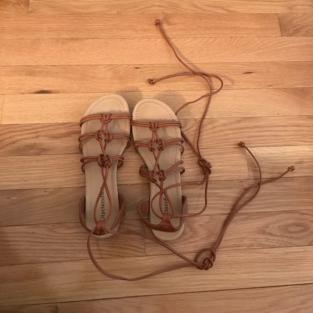 Gladiator sandals.