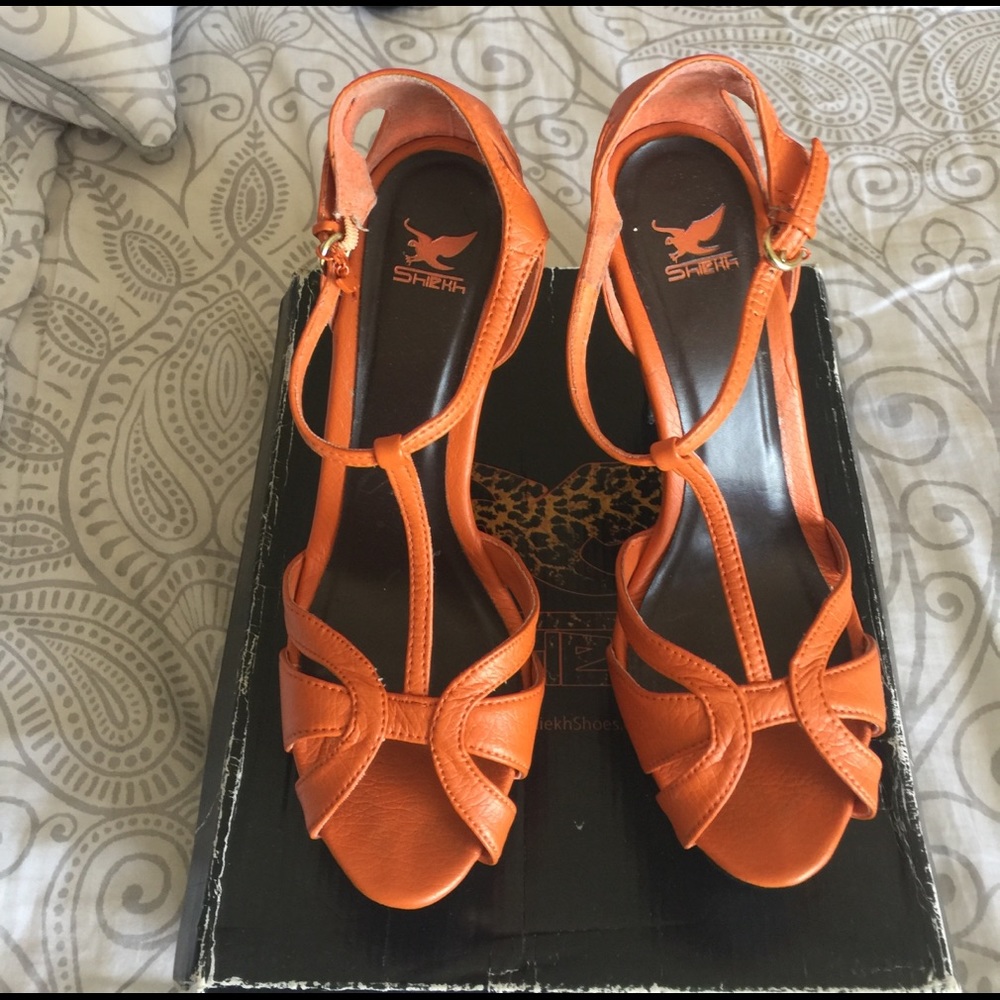 Orange Shiek Sandal