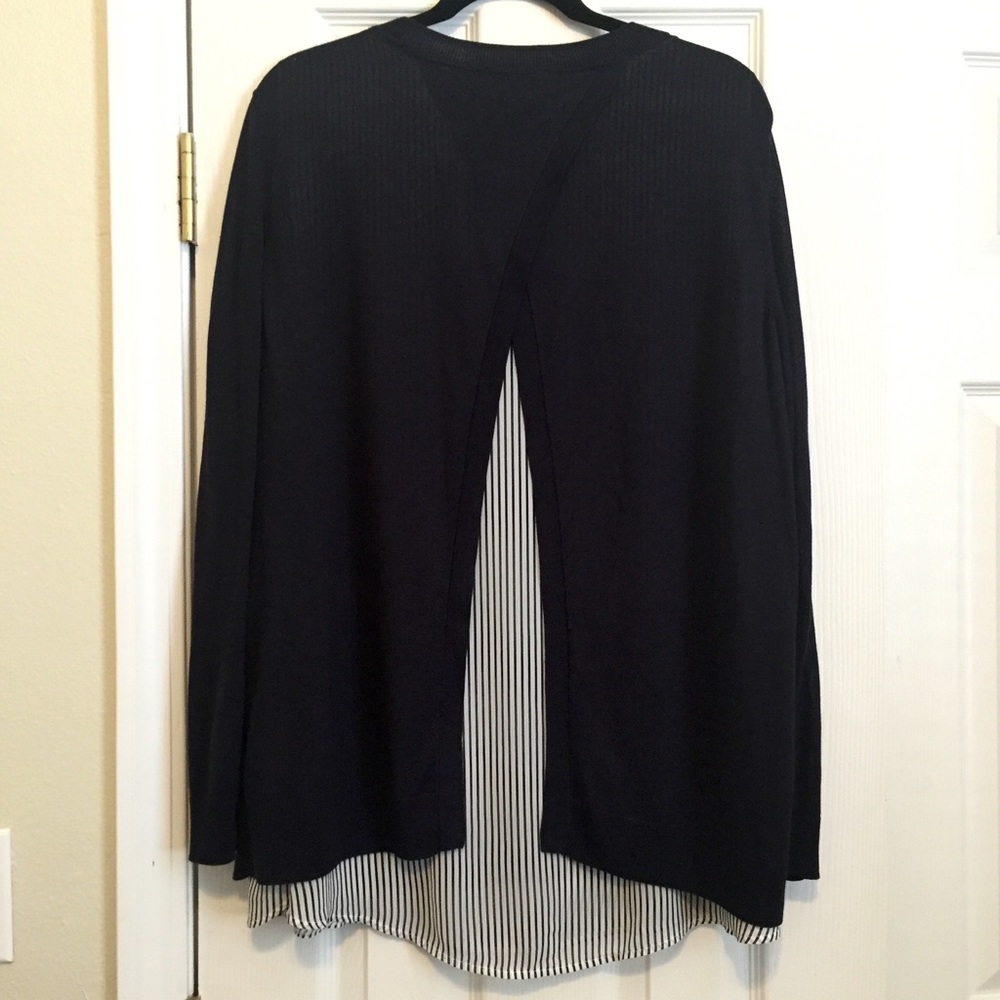 H&M Peekaboo Back Sweater/Shirt Combo