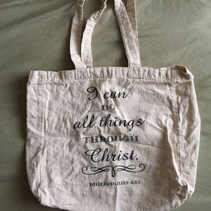 Canvas Tote w/ Verse Quote