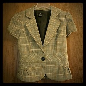 Cap short sleeve blazer