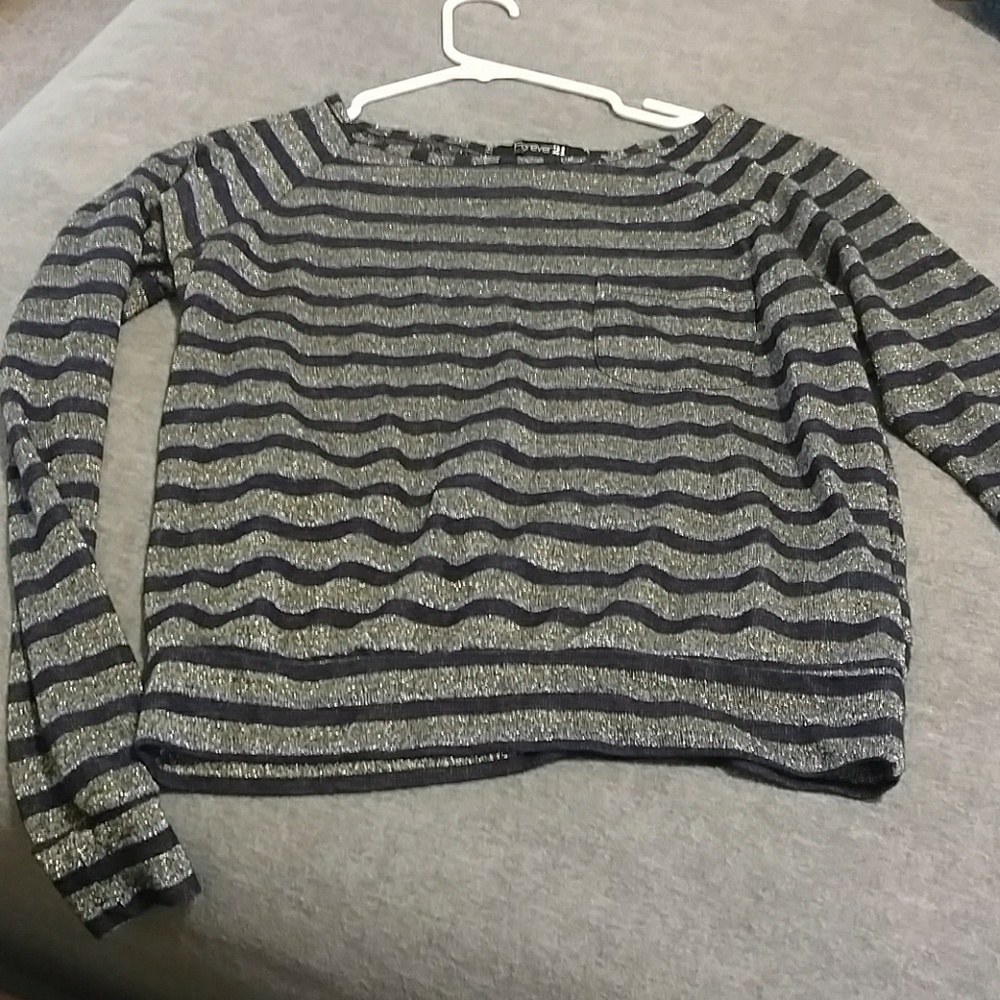 Gold glitter long sleeve