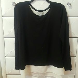 H&M Black and White Top