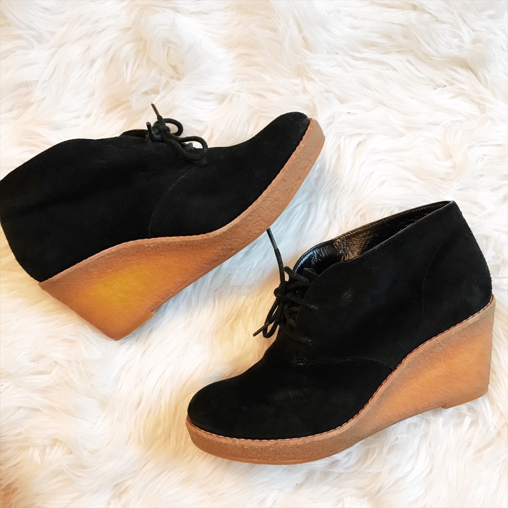 Cole Haan Chukka Wedge Bootie in Black