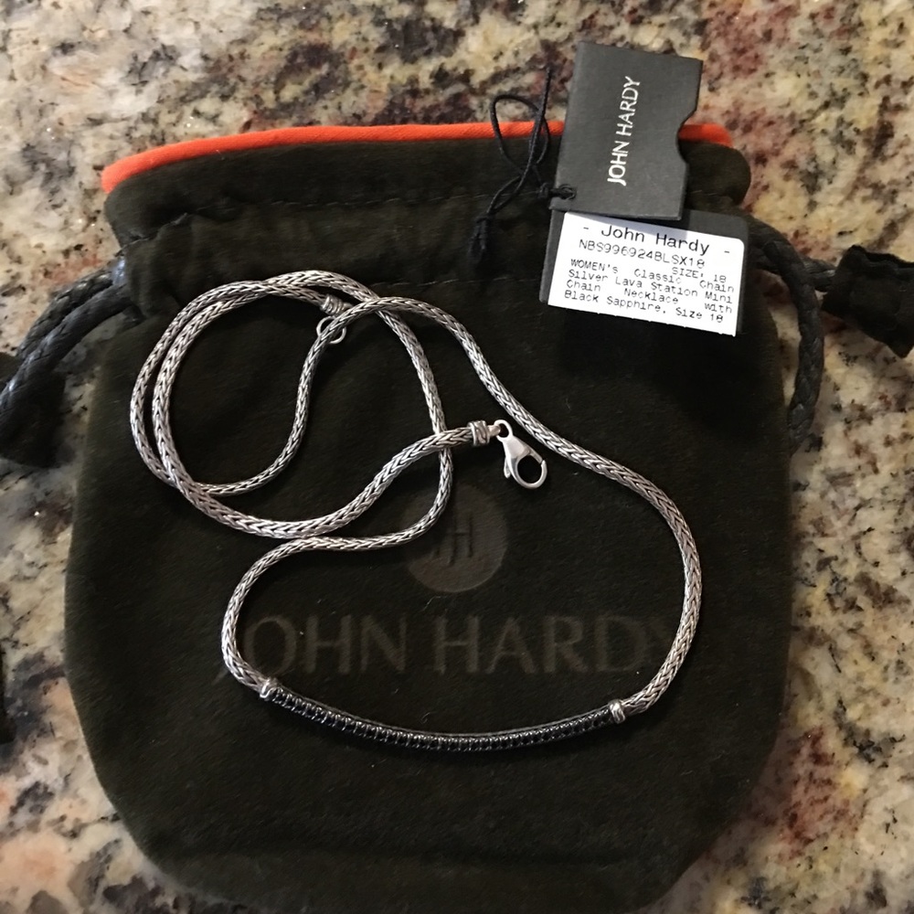John Hardy pavé necklace.