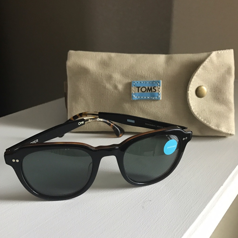 TOMS Rooper black & honey polarized Sunglassss
