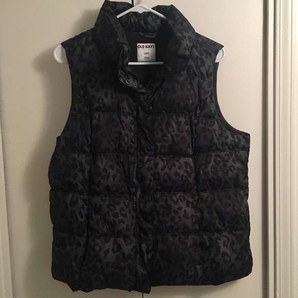 Old Navy Jackets & Blazers - Dark leopard print vest