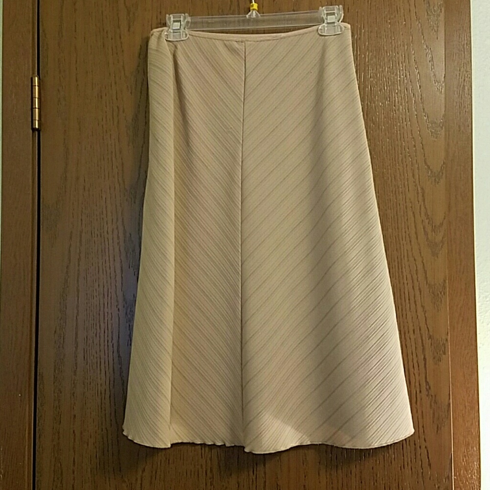 Pull on pin stripe dress skirt